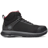 Timberland Pro Women’s Drivetrain Nano-Toe Work Boot Sd35 Mid Black/Grey Profile View