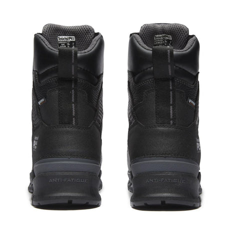 Timberland Pro Endurance EV Waterproof Composite Toe Met Guard Work Boots – Black Heel-Back View
