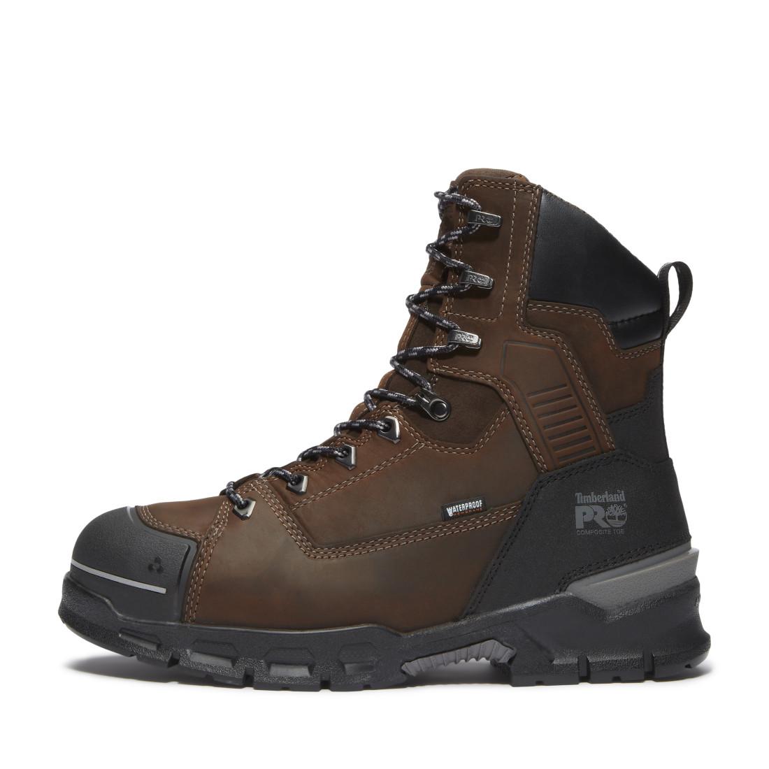 Timberland Pro Endurance EV Waterproof CSA Composite Toe INS Work Boots – Medium Brown Detail View