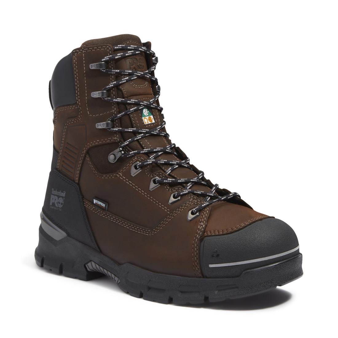 Timberland Pro Endurance EV Waterproof CSA Composite Toe INS Work Boots – Medium Brown Medial View