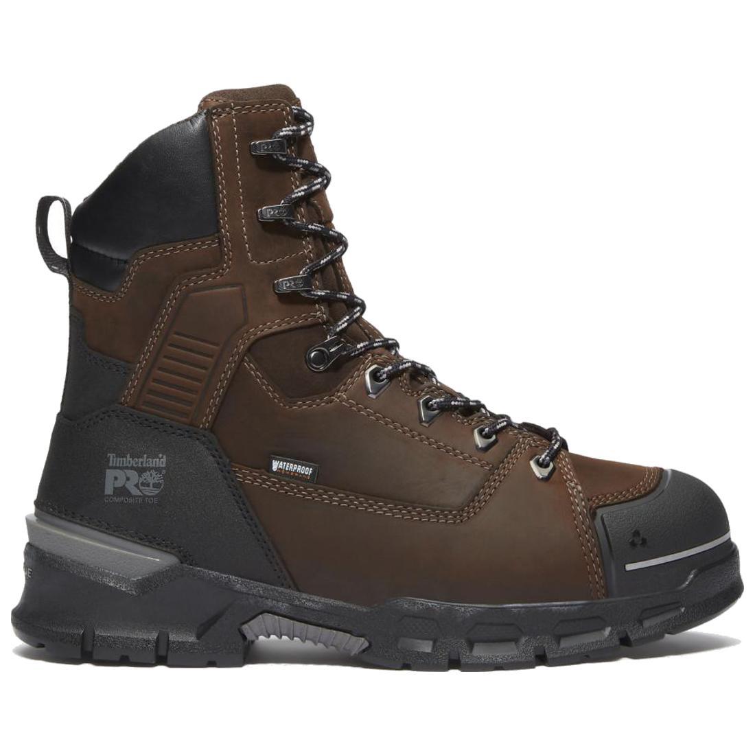 Timberland Pro Endurance EV Waterproof CSA Composite Toe INS Work Boots – Medium Brown Profile View