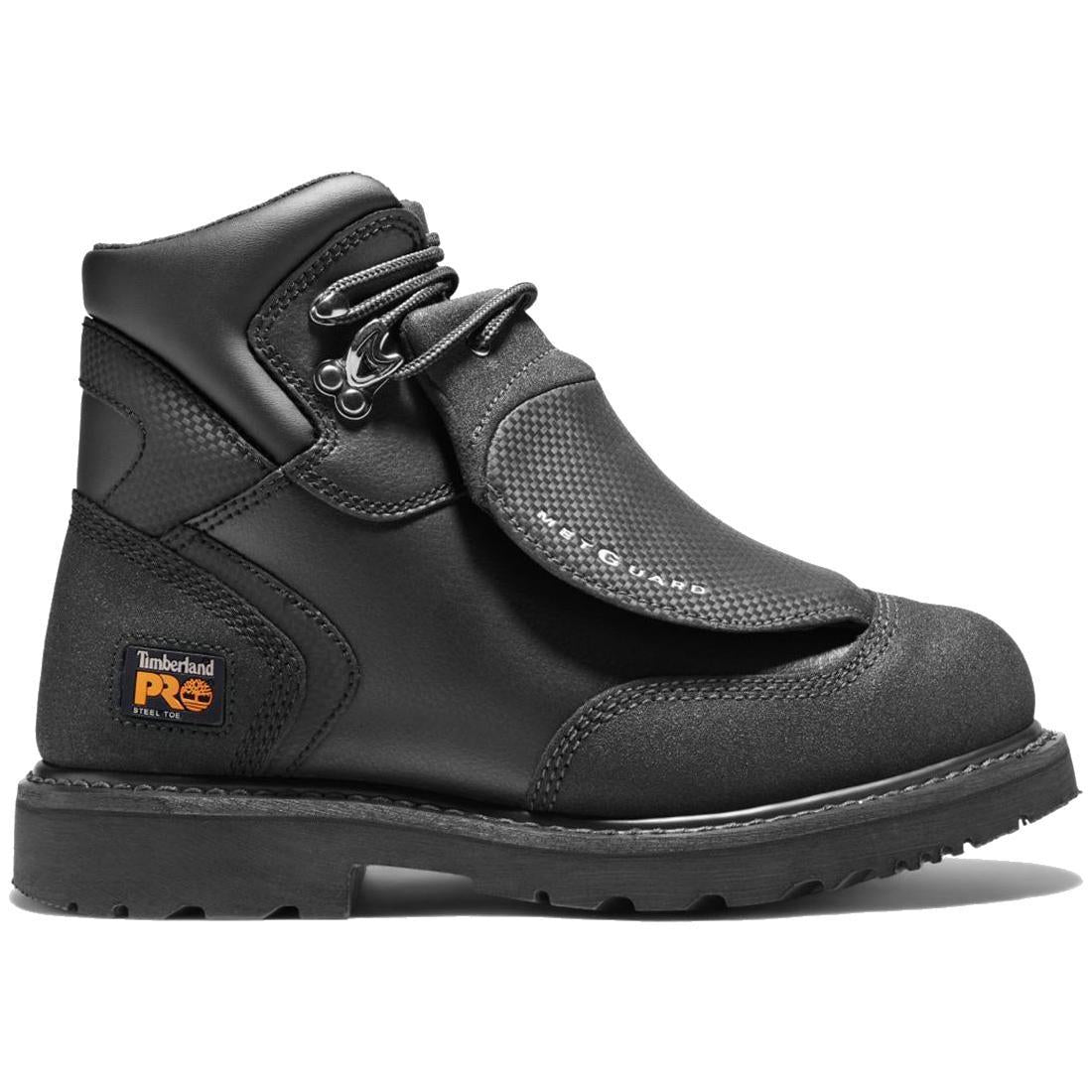 Timberland Pro External Met Guard 6 Inch Steel-Toe Work Boot Black Profile Image
