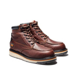 Timberland Pro Gridworks 6 Inch Soft-Toe Waterproof Boot Brown Angled View