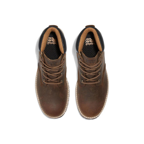 Timberland Pro Gritstone 6 Inch Soft-Toe Boot Brown Top View Detail