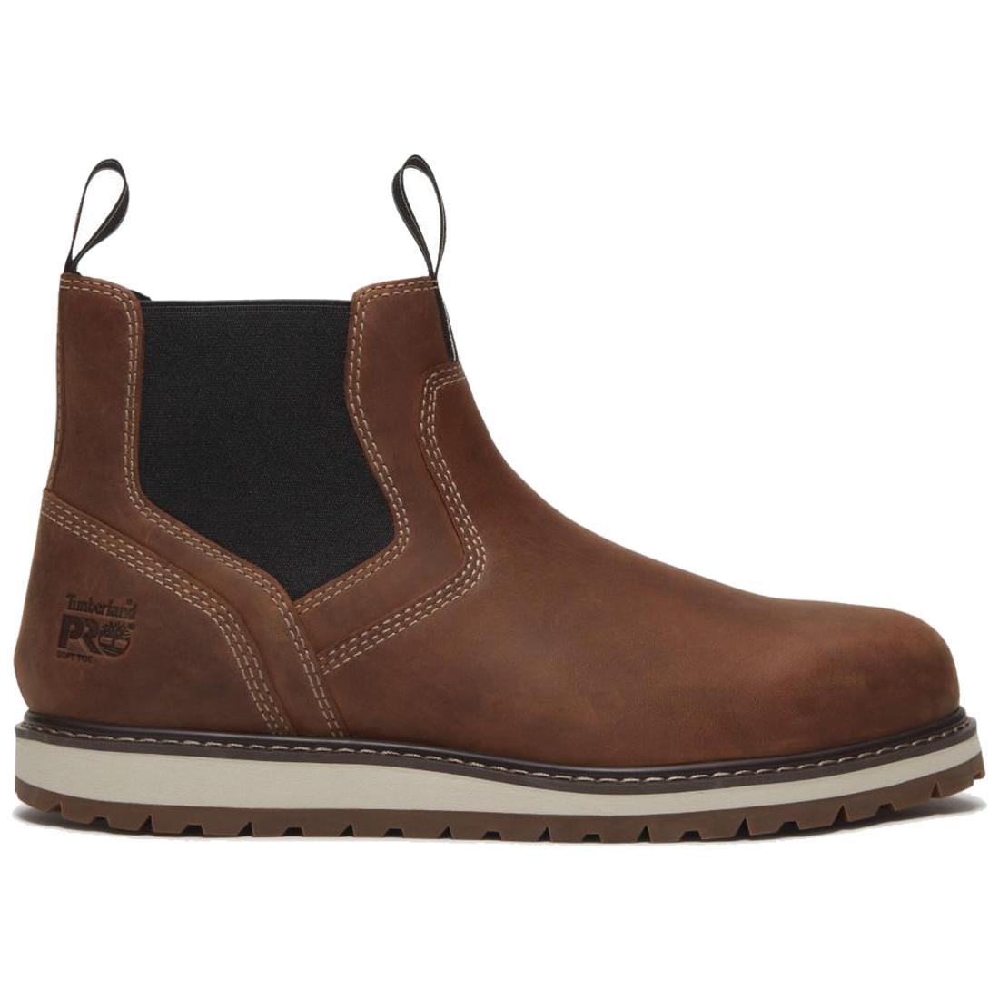 Timberland PRO Irvine Chelsea Soft Toe Boot Brown – Steel Toes