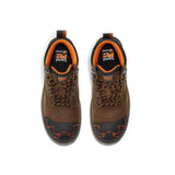 Timberland Pro Magnitude 6 Inch Composite-Toe Waterproof Work Boot Orange and Brown Front-upper View