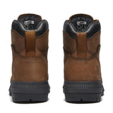 Timberland Pro Montauk Waterproof Steel Toe Work Boots – Medium Brown Heel-Back View
