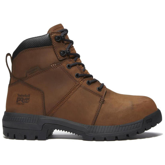 Timberland Pro Montauk Waterproof Steel Toe Work Boots – Medium Brown Profile View