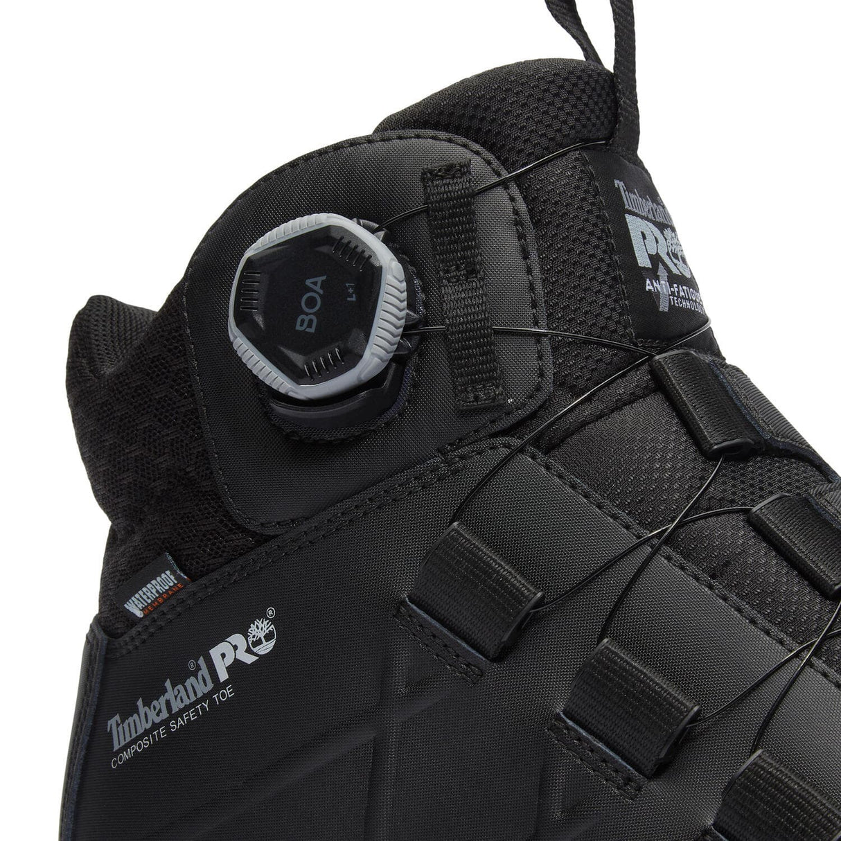 Timberland Pro Morphix 6 Inch Composite Toe Waterproof BOA Work Boots Black A438G detail image