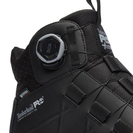 Timberland Pro Morphix 6 Inch Composite Toe Waterproof BOA Work Boots Black A438G detail image