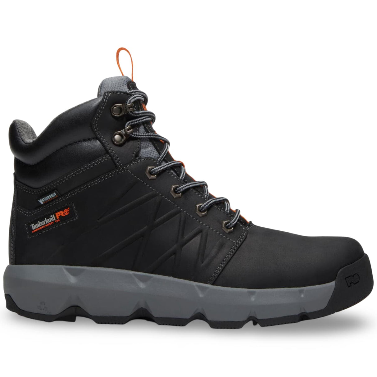 Timberland Pro Morphix 6 Inch Composite Toe Waterproof EH Work Boots Black A42M8 profile image