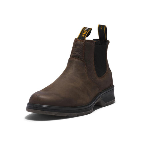 Timberland Pro Nashoba Soft Toe Chelsea Work Boot Brown Detail View