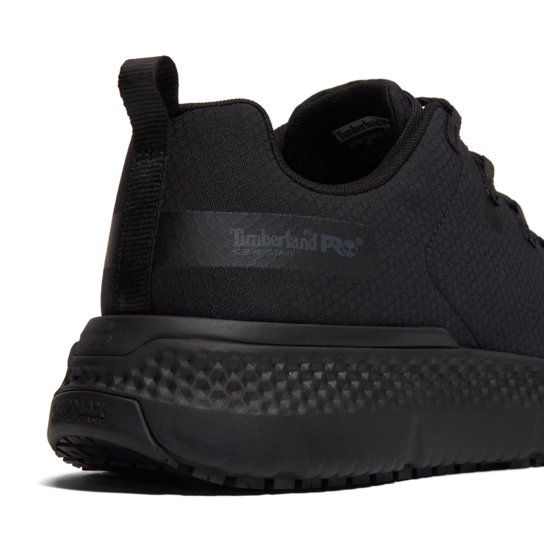 Timberland Pro Power Shift Slip Resistant Shoes – Black Ripstop Detail View