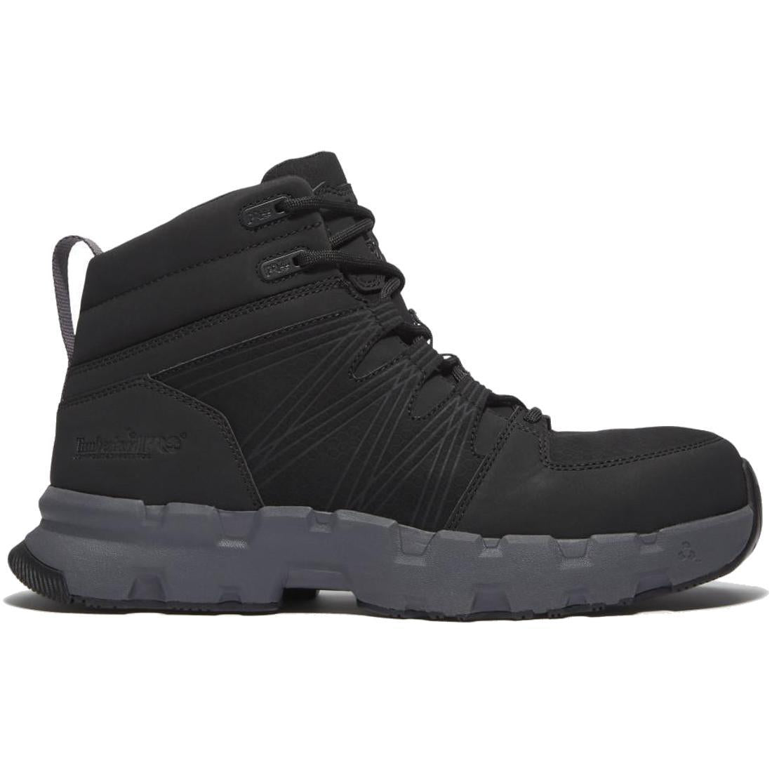Timberland Pro Powertrain EV SD10 Composite Toe Work Boots – Blackout Profile View