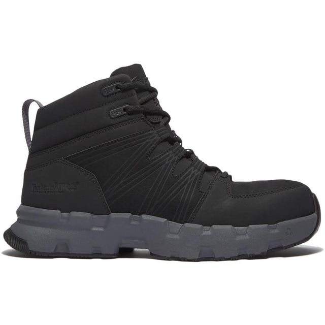 Timberland Pro Powertrain EV SD10 Composite Toe Work Boots – Blackout Profile View