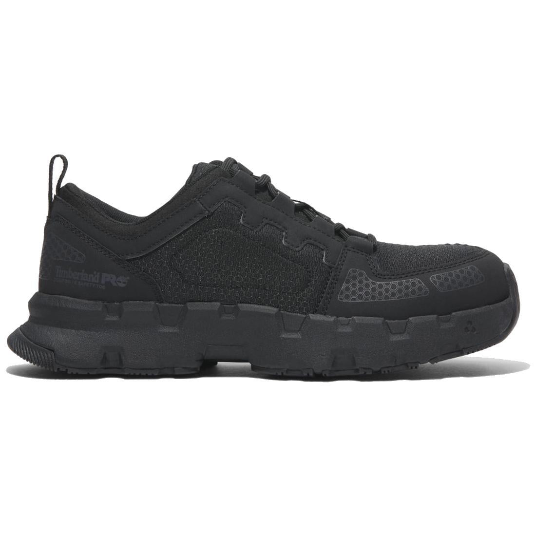 Timberland ブラックスエードワークブーツ Timberland Pro Powertrain EV CT Shoe BLK – Steel Toes