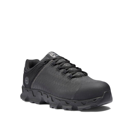 Timberland Pro Powertrain Sport Alloy-Toe Work Shoe Black Angled View