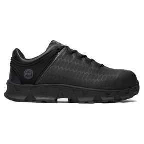 Timberland Pro Powertrain Sport Alloy-Toe Work Shoe Black Profile View