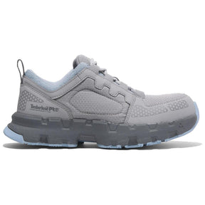 Timberland Pro Women's Powertrain Ev Composite-Toe Work Shoe Gray Profile View