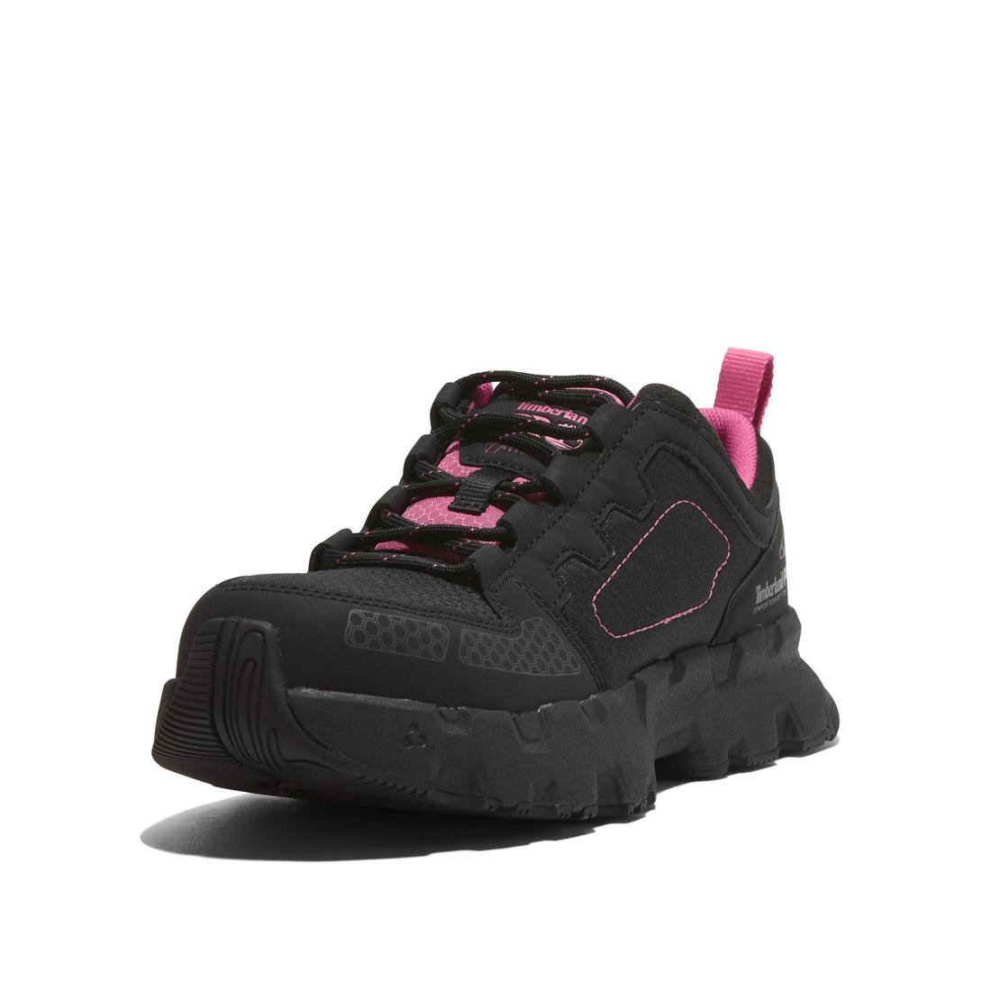 Timberland Pro Women's Powertrain Ev Composite-Toe Work Shoe Black Detail View
