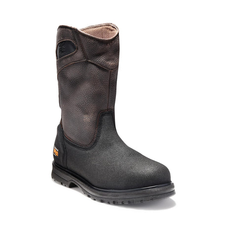 Timberland Pro Powerwelt Steel-Toe Pull-On Work Boot Brown Medial View