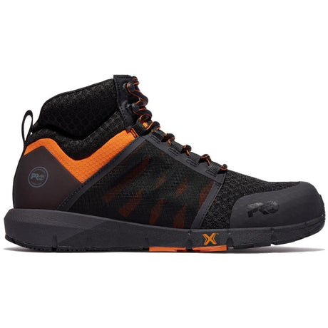 Timberland Pro Radius Composite-Toe Work Boot Black/Orange Profile Image