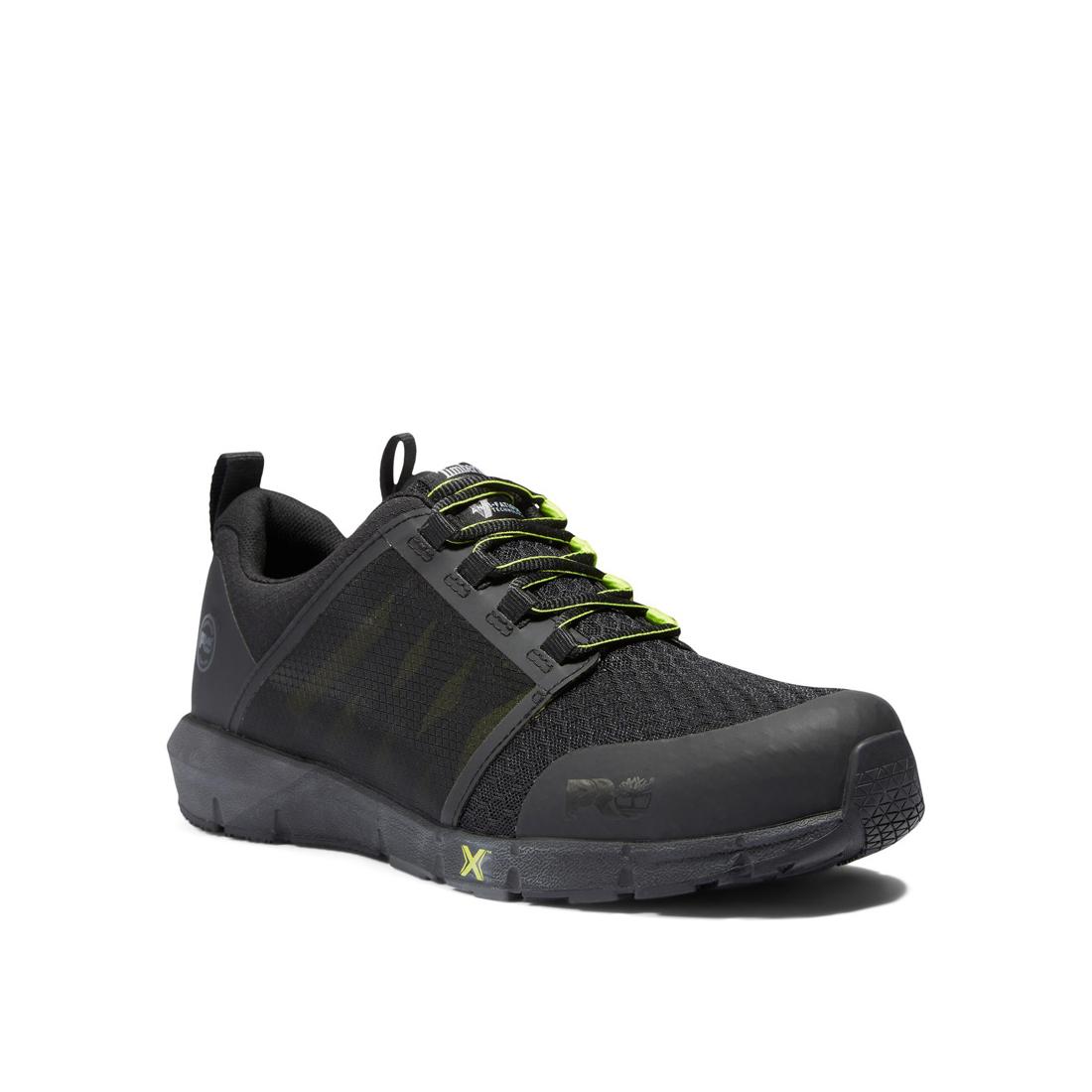 Timberland Pro Radius Composite-Toe Work Shoe Black/Yellow Medial View