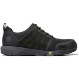 Timberland Pro Radius Composite-Toe Work Shoe Black/Yellow Profile View