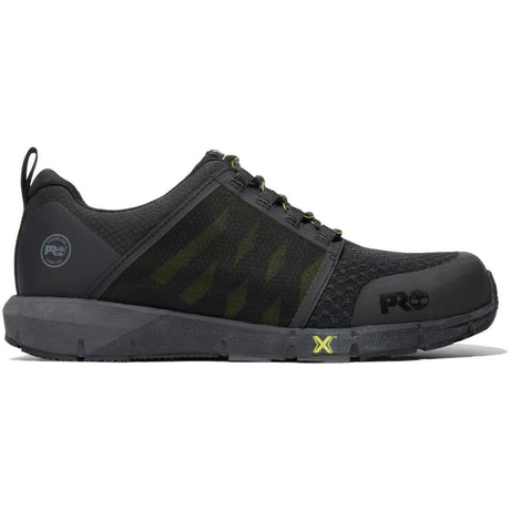 Timberland Pro Radius Composite-Toe Work Shoe Black/Yellow Profile View