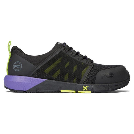 Timberland Pro Women's Radius Composite-Toe Work Shoe Black/Purple A2844 Profile Image