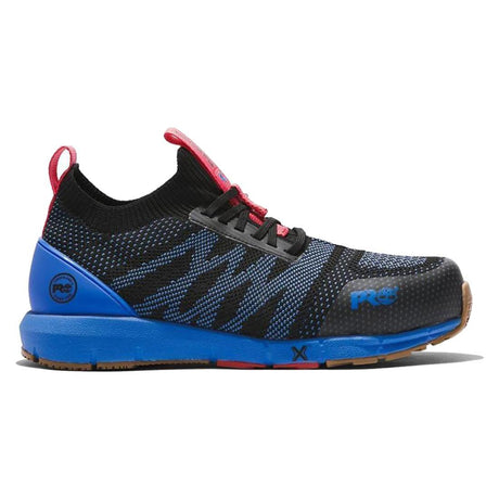 Timberland Pro Women's Radius Knit Composite-Toe Work Shoe Black/Blue Profile Image
