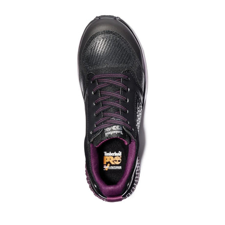 Timberland Pro Reaxion Women’s Composite Toe Work Shoes – Black Front-upper View