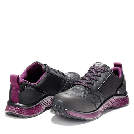 Timberland Pro Reaxion Women’s Composite Toe Work Shoes – Black Heel-Back View