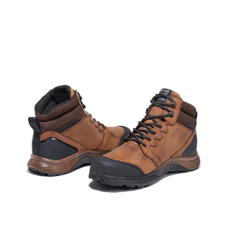 Timberland Pro Reaxion Soft-Toe Waterproof Boot Brown Top View Detail