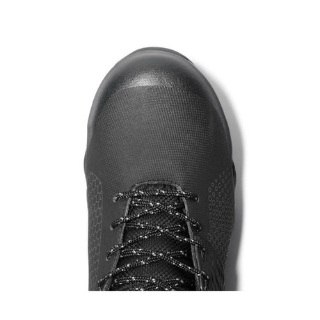 Timberland Pro Ridgework Composite-Toe Waterproof Work Boot Black Upper Detail View