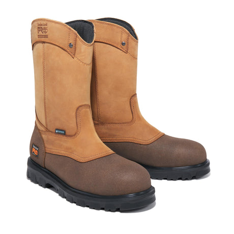 Timberland Pro Rigmaster Steel-Toe Waterproof Pull-On Work Boot Brown Detail View