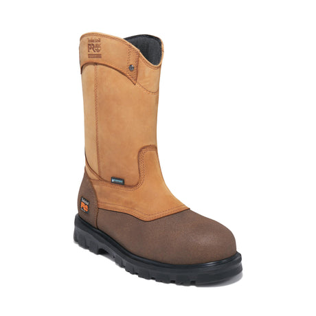 Timberland Pro Rigmaster Steel-Toe Waterproof Pull-On Work Boot Brown Medial View