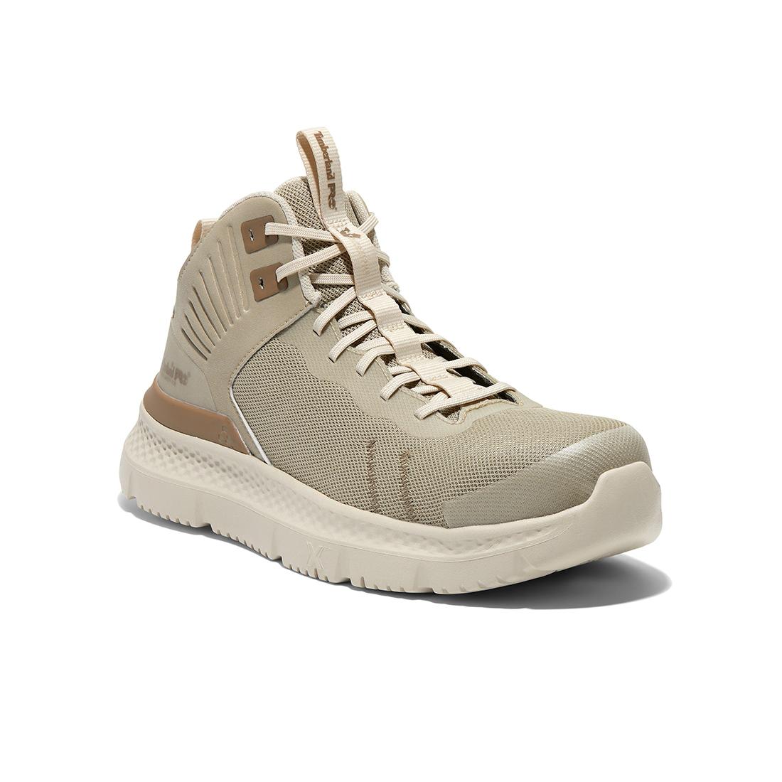 Timberland Pro Setra Mid Composite-Toe Work Boot Light Brown Medial View