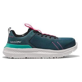 Timberland Pro Women's Setra Composite-Toe Work Shoe Teal Profile View