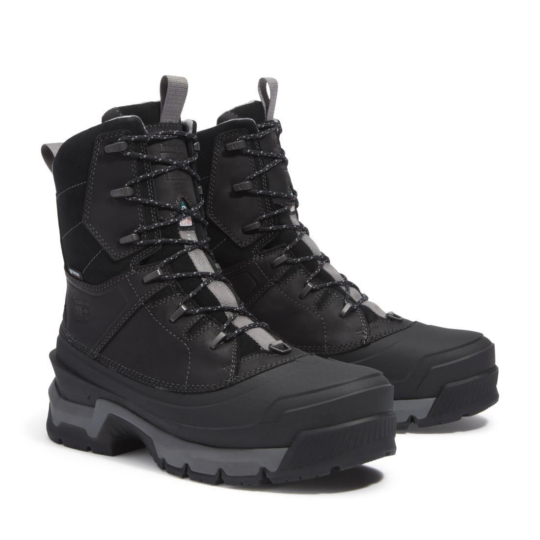 Timberland Pro Siberian Waterproof Composite Toe Work Boots Black Front-upper View