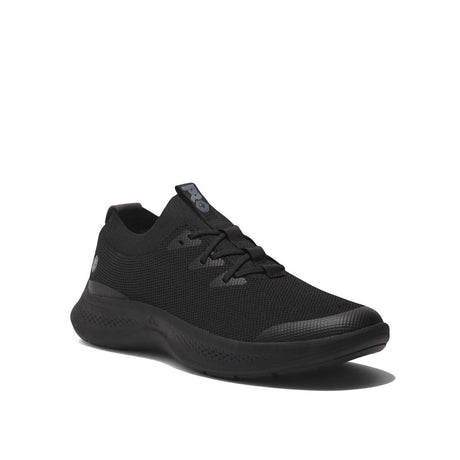 Timberland Pro Women's Solace Soft-Toe Slip-On Shoe Black Angled View