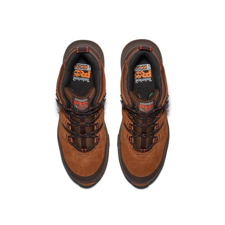 Timberland Pro Switchback LT 6 Inch Steel-Toe Work Boot Brown Top View Detail