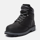 Timberland Pro Tasker 6 Inch Alloy Toe Work Boots Black A416G angled image