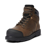 Timberland Pro Tasker 6 Inch Alloy Toe Work Boots Brown A428R angled image