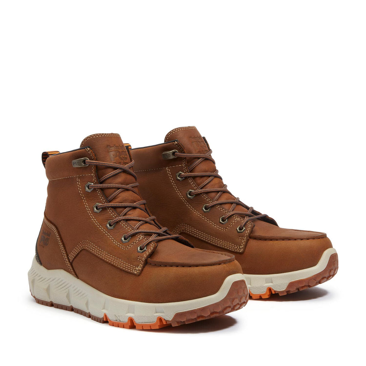 Timberland Pro Tempe 6 Inch Alloy Toe Work Boots Brown A2QFU lateral image