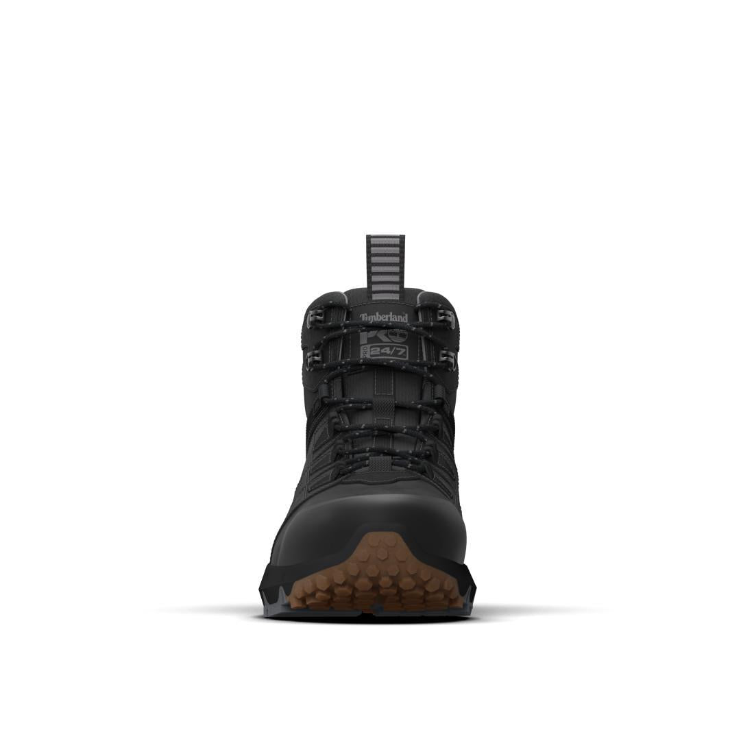 Timberland Pro Tempe Waterproof Soft Toe Work Boots Black Heel-Back View