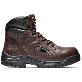 Timberland Pro Women's Titan 6 Inch Alloy-Toe Waterproof Work Boot Brown Profile View