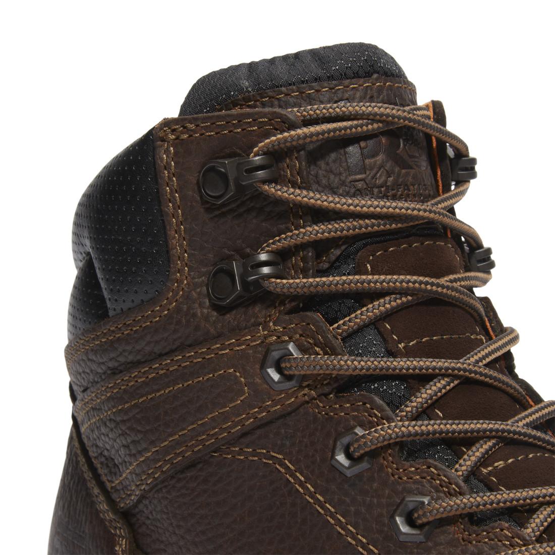 Timberland Pro Titan EV Waterproof Composite Toe Work Boots – Dark Brown Detail View