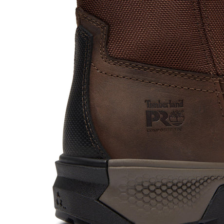Timberland Pro Titan EV Composite Toe Pull On Work Boots Brown A44C8 heel image