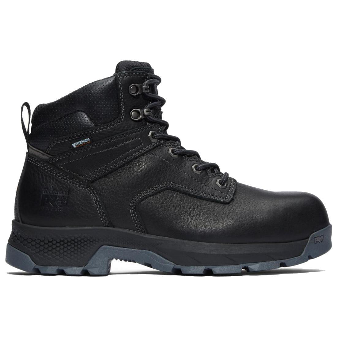 Timberland Pro Titan EV 6 Inch Composite-Toe Waterproof Work Boot Black Profile Image